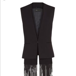 BCBGMaxAzriaJared Fringe Scarf Vest